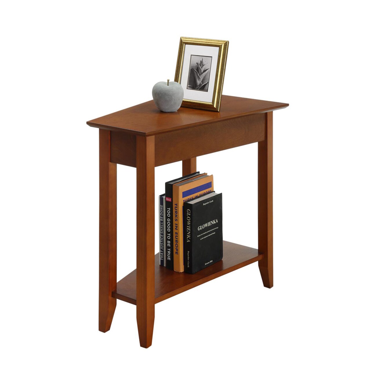 Convenience Concepts American Heritage Wedge End Table, Cherry